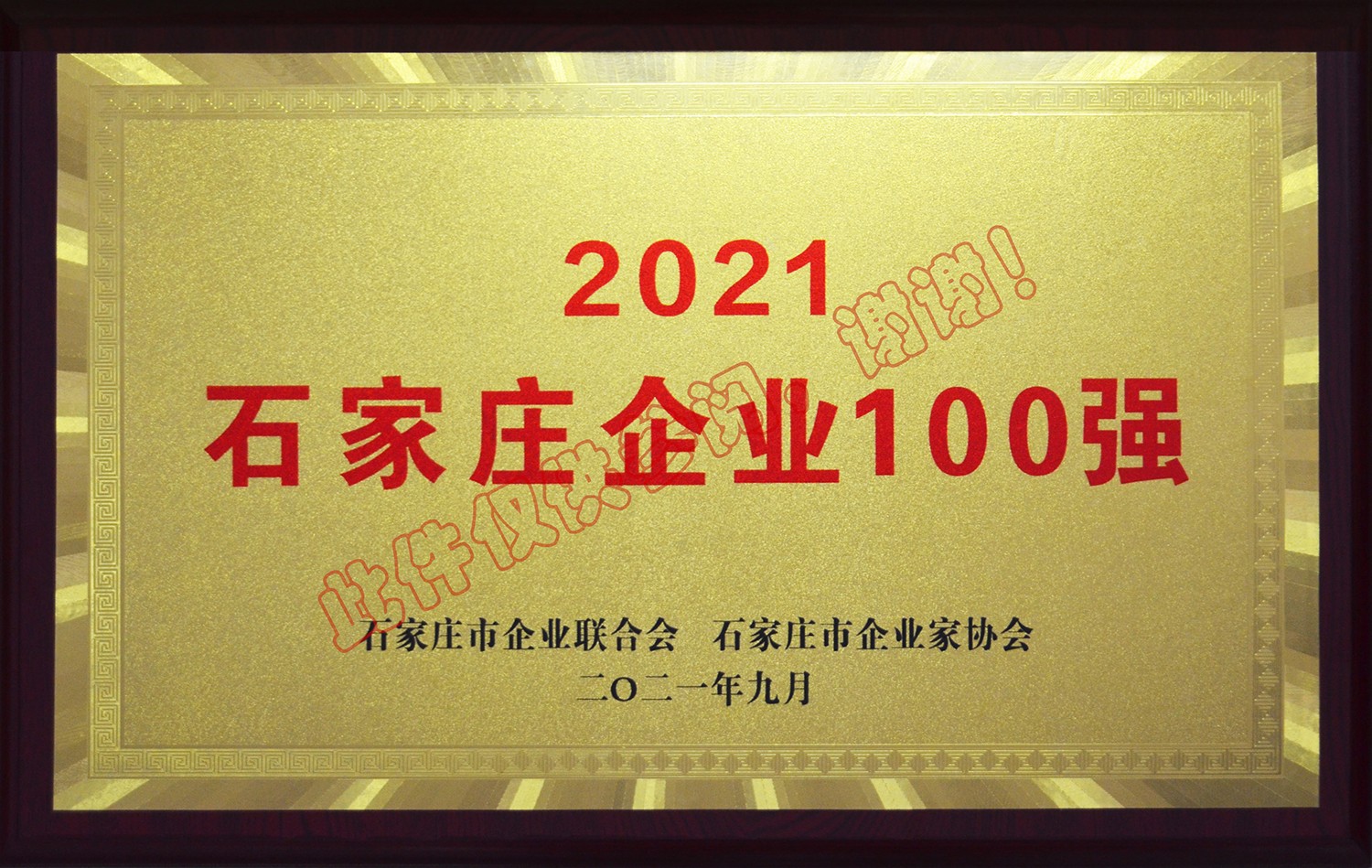 2021年度石家莊企業100強
